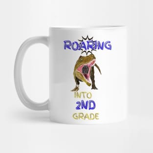 Roaring Into The 2nd Grade Mug